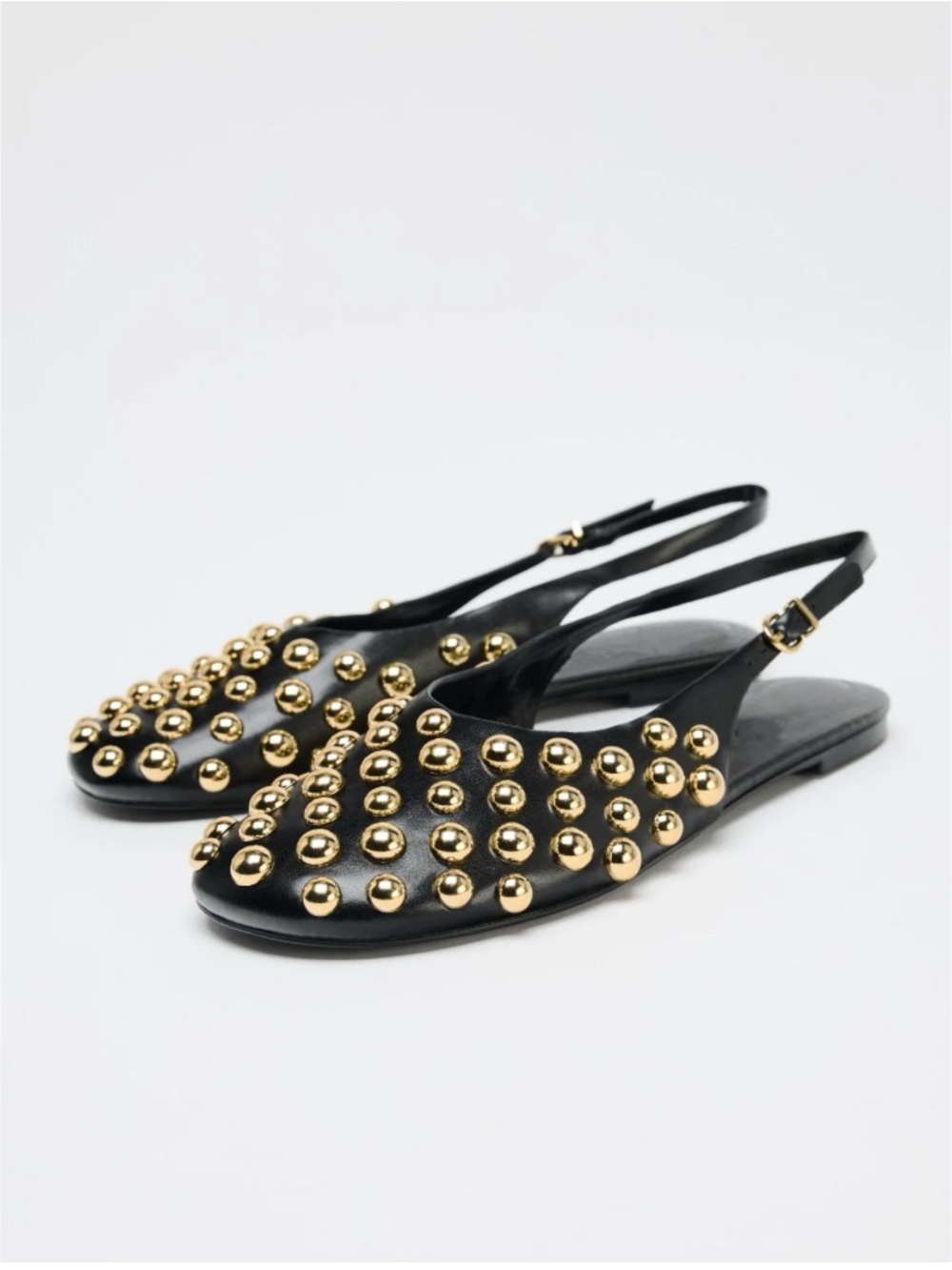 Zara gold studded slingbacks❤️❤️❤️ - Picture 2 of 9